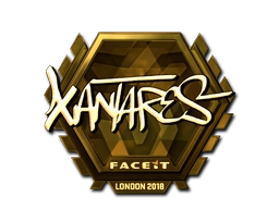 Sticker XANTARES (Gold) | London 2018 preview