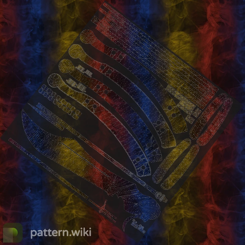 Butterfly Knife Marble Fade seed 295 pattern template