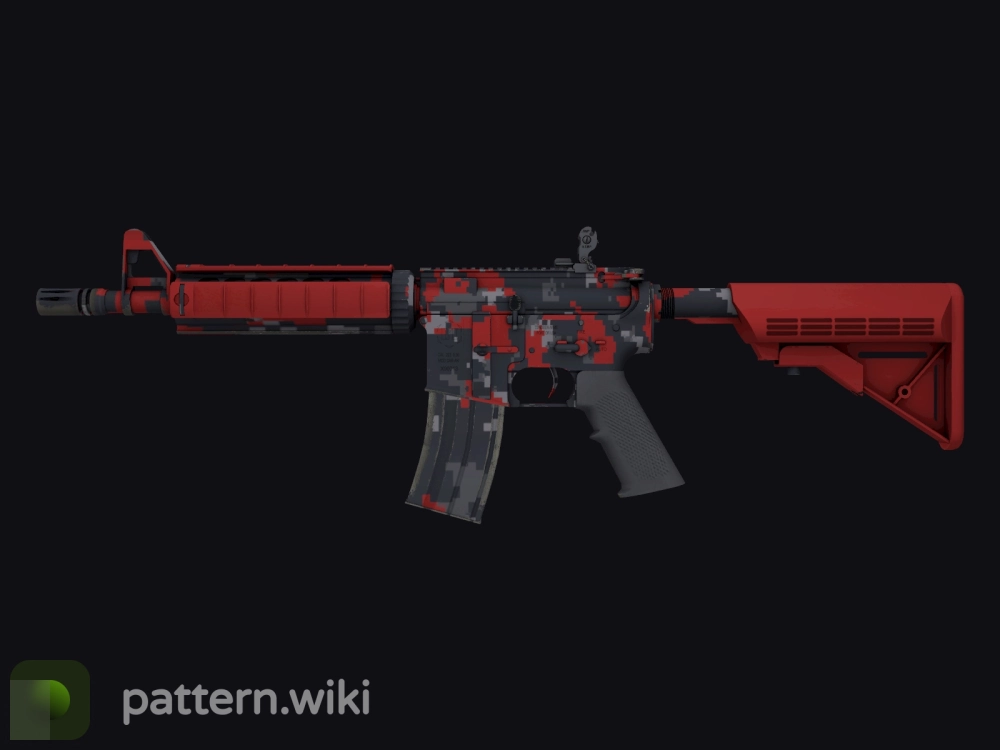 M4A4 Red DDPAT seed 262