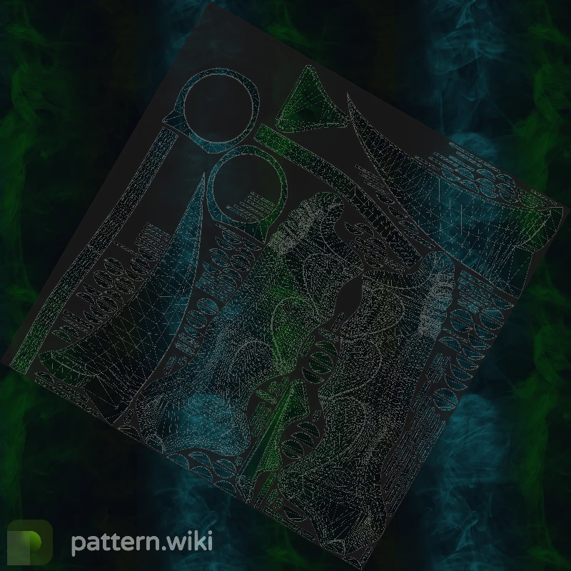 Karambit Gamma Doppler seed 474 pattern template