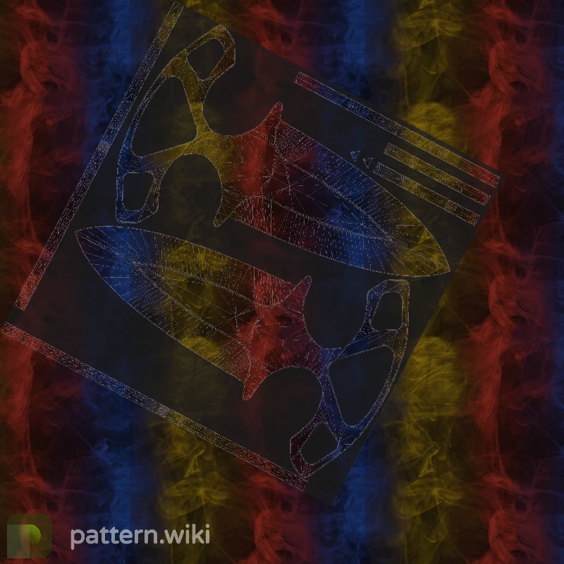 Shadow Daggers Marble Fade seed 371 pattern template