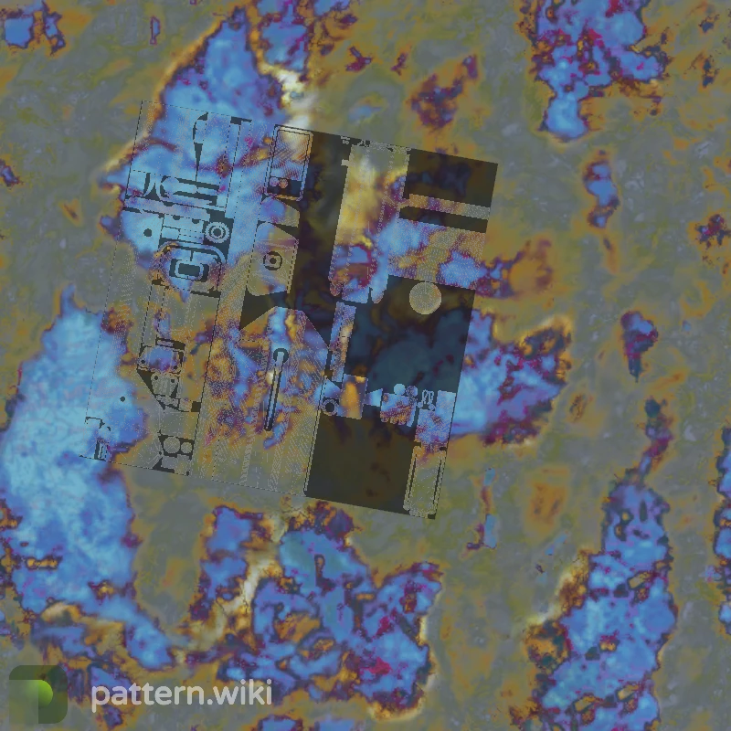 MAC-10 Case Hardened seed 256 pattern template