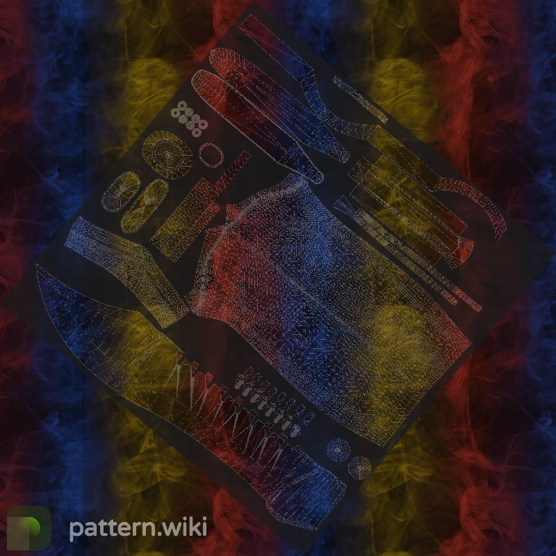 Bowie Knife Marble Fade seed 961 pattern template