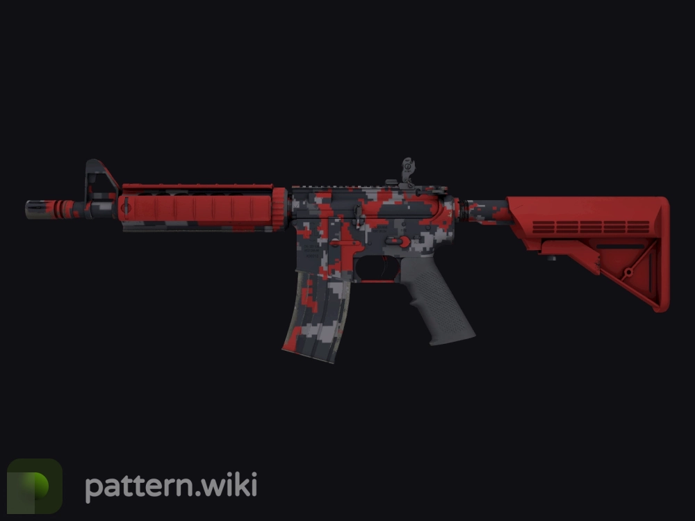 M4A4 Red DDPAT seed 31