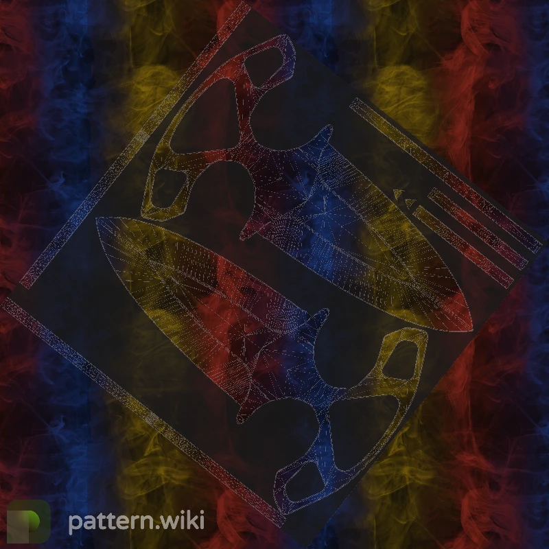 Shadow Daggers Marble Fade seed 236 pattern template