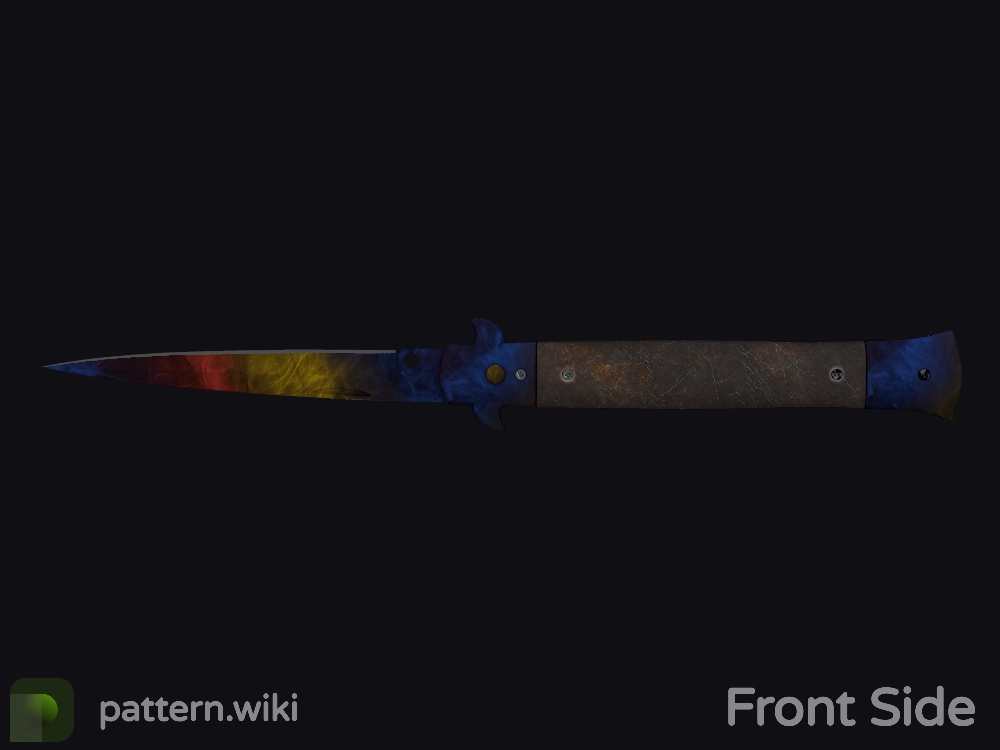 Stiletto Knife Marble Fade seed 543