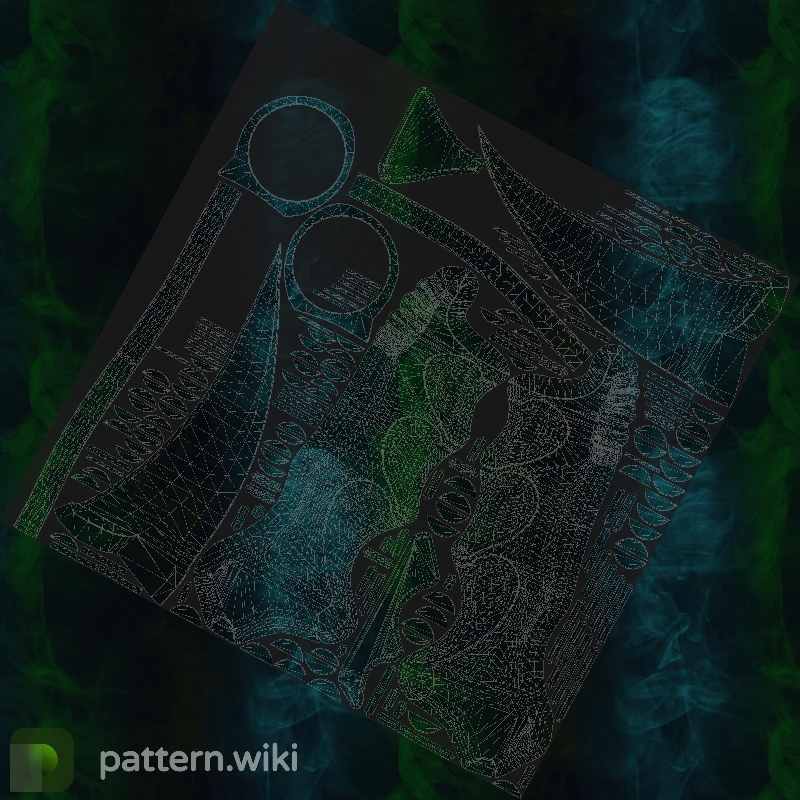 Karambit Gamma Doppler seed 279 pattern template