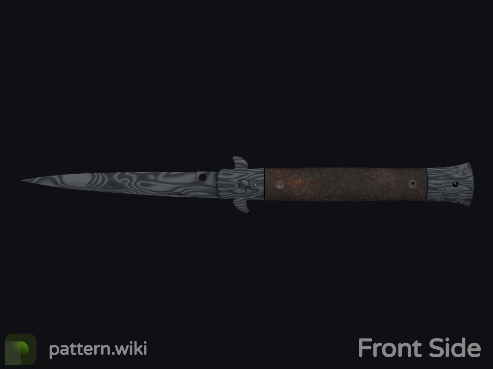 Stiletto Knife Damascus Steel seed 769