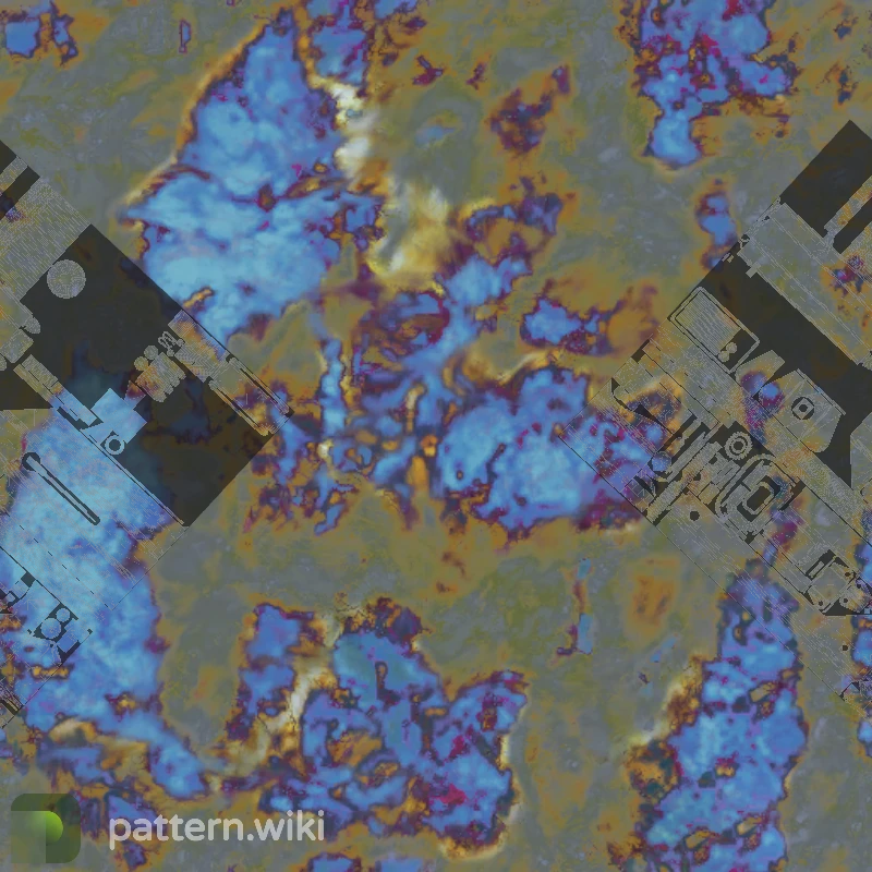 MAC-10 Case Hardened seed 972 pattern template