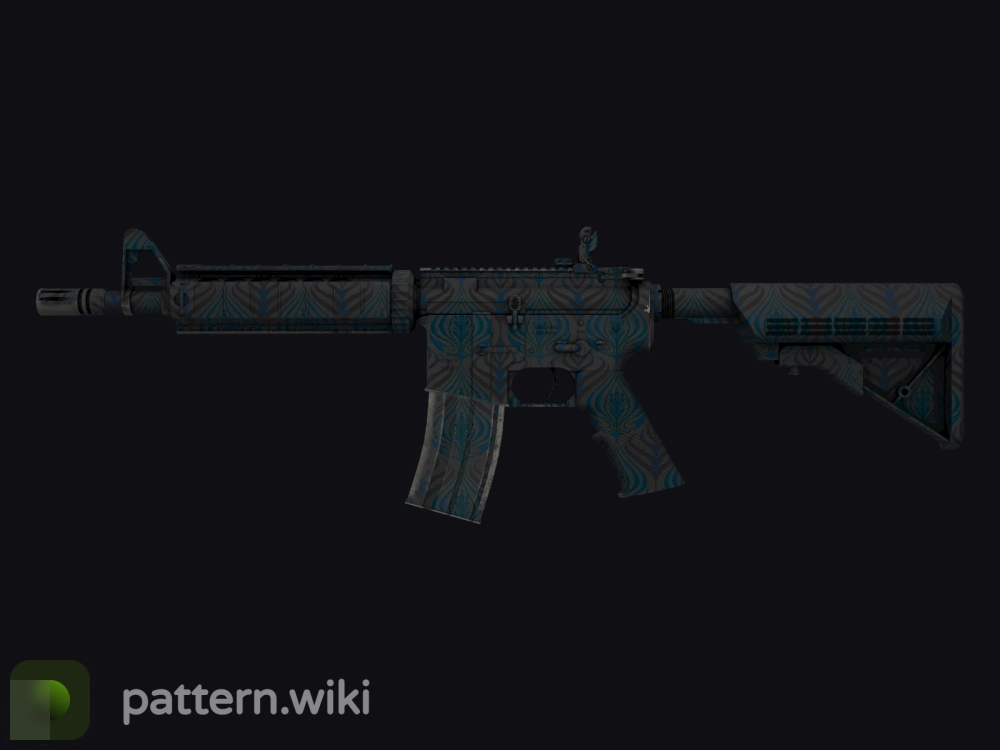 M4A4 Dark Blossom seed 338