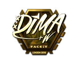 Sticker Dima (Gold) | London 2018 preview