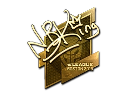 Sticker NBK- (Gold) | Boston 2018 preview