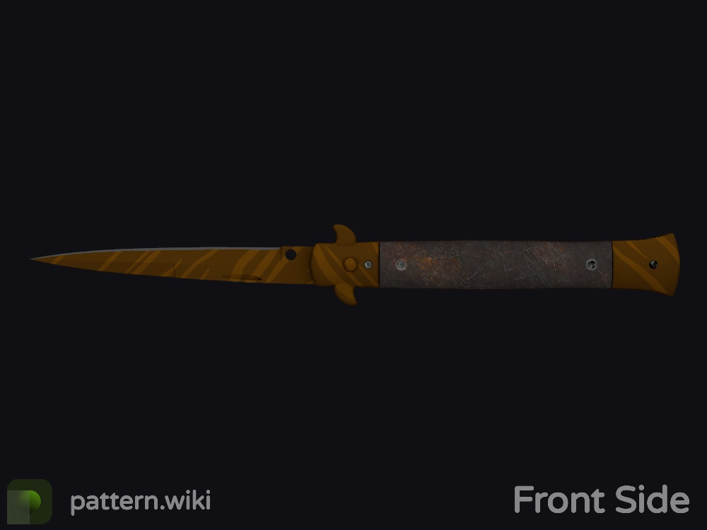 Stiletto Knife Tiger Tooth seed 609