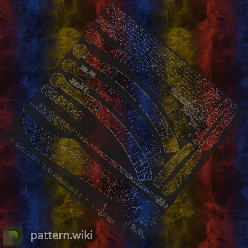 Butterfly Knife Marble Fade seed 800 pattern template