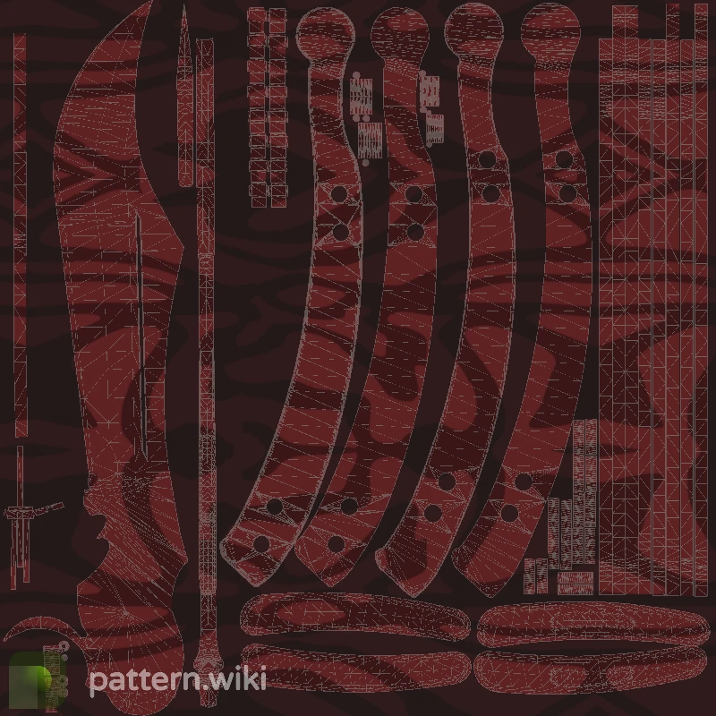 Butterfly Knife Slaughter seed 353 pattern template