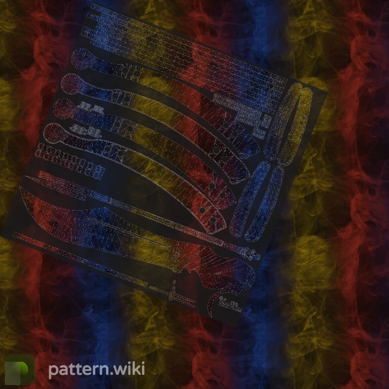 Butterfly Knife Marble Fade seed 14 pattern template