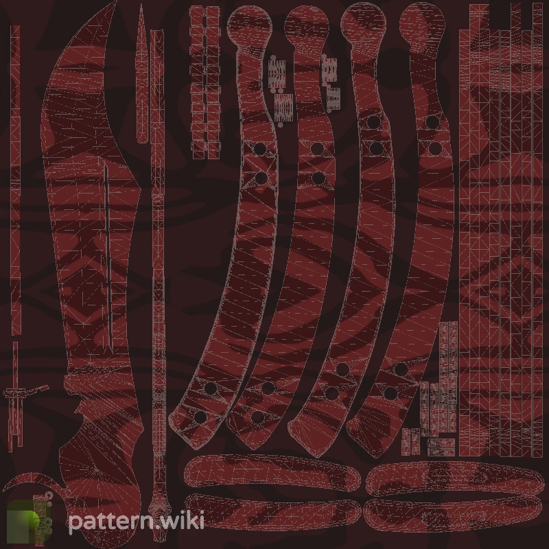 Butterfly Knife Slaughter seed 128 pattern template