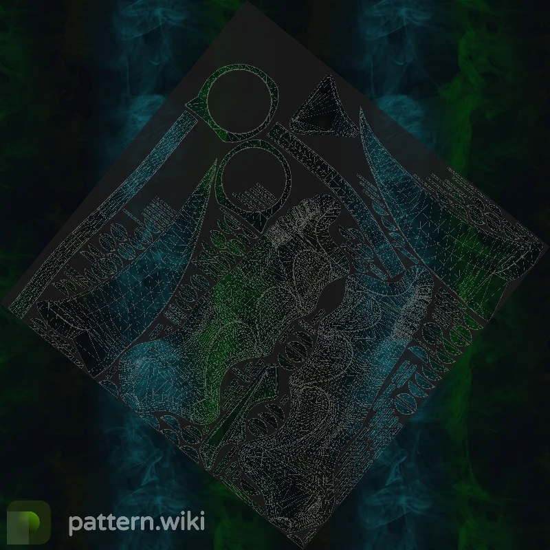 Karambit Gamma Doppler seed 428 pattern template