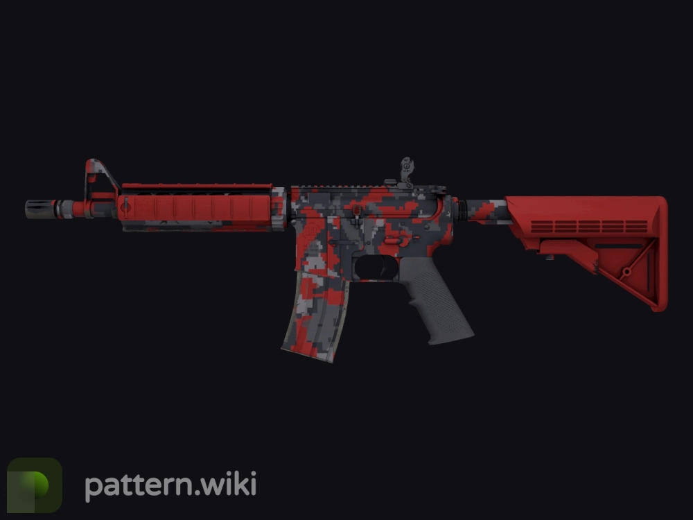 M4A4 Red DDPAT seed 900