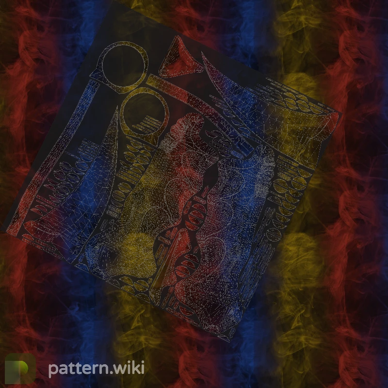 Karambit Marble Fade seed 574 pattern template