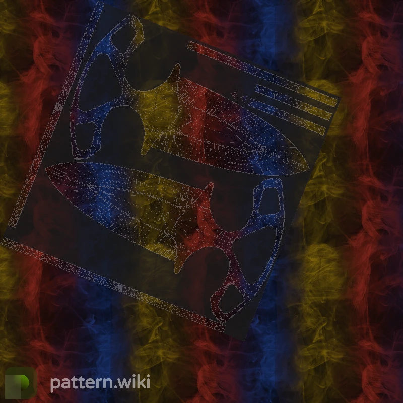 Shadow Daggers Marble Fade seed 959 pattern template