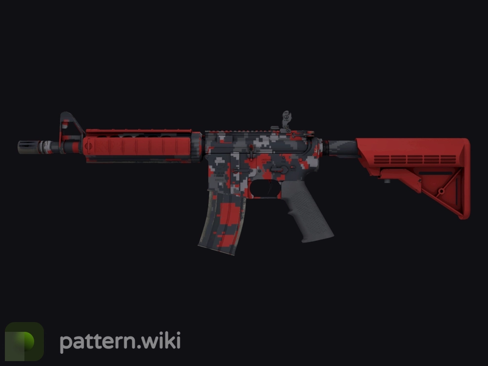 M4A4 Red DDPAT seed 538