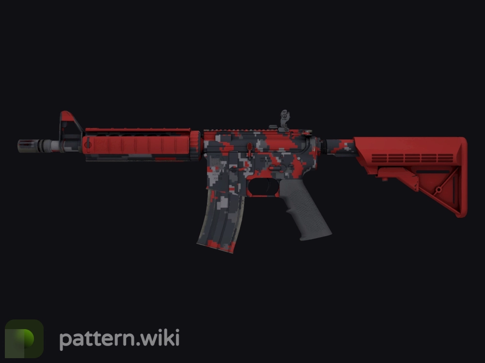 M4A4 Red DDPAT seed 570