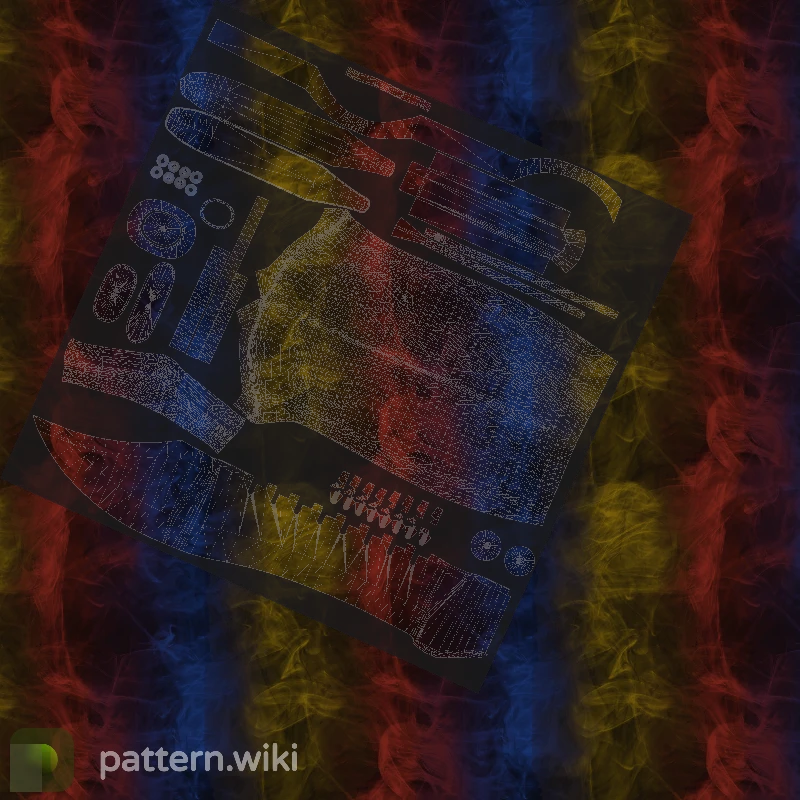 Bowie Knife Marble Fade seed 663 pattern template