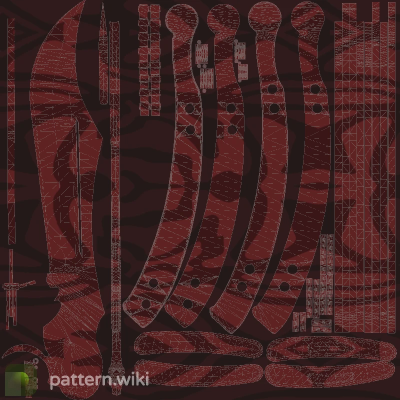 Butterfly Knife Slaughter seed 666 pattern template