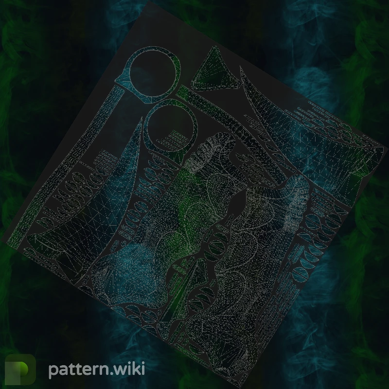 Karambit Gamma Doppler seed 40 pattern template