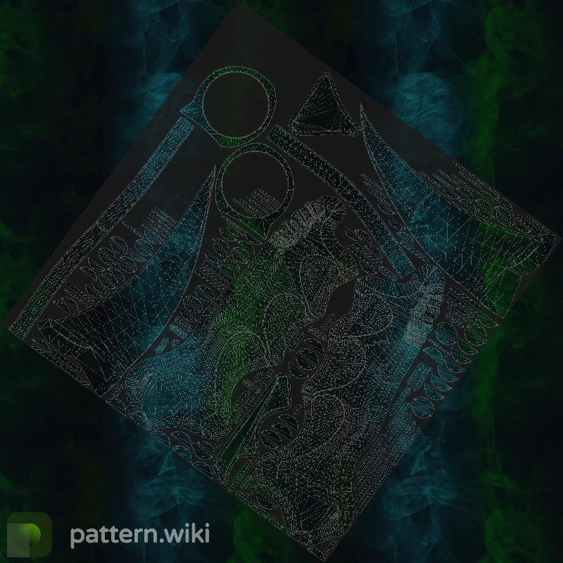 Karambit Gamma Doppler seed 324 pattern template