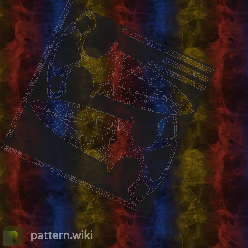 Shadow Daggers Marble Fade seed 335 pattern template