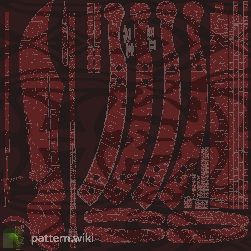 Butterfly Knife Slaughter seed 971 pattern template