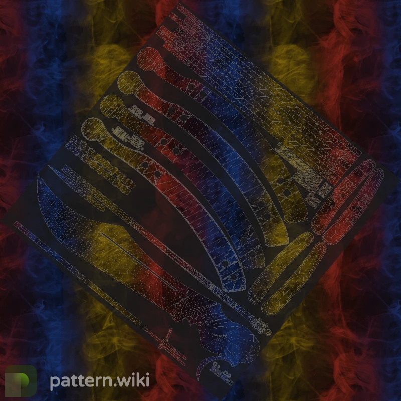 Butterfly Knife Marble Fade seed 380 pattern template