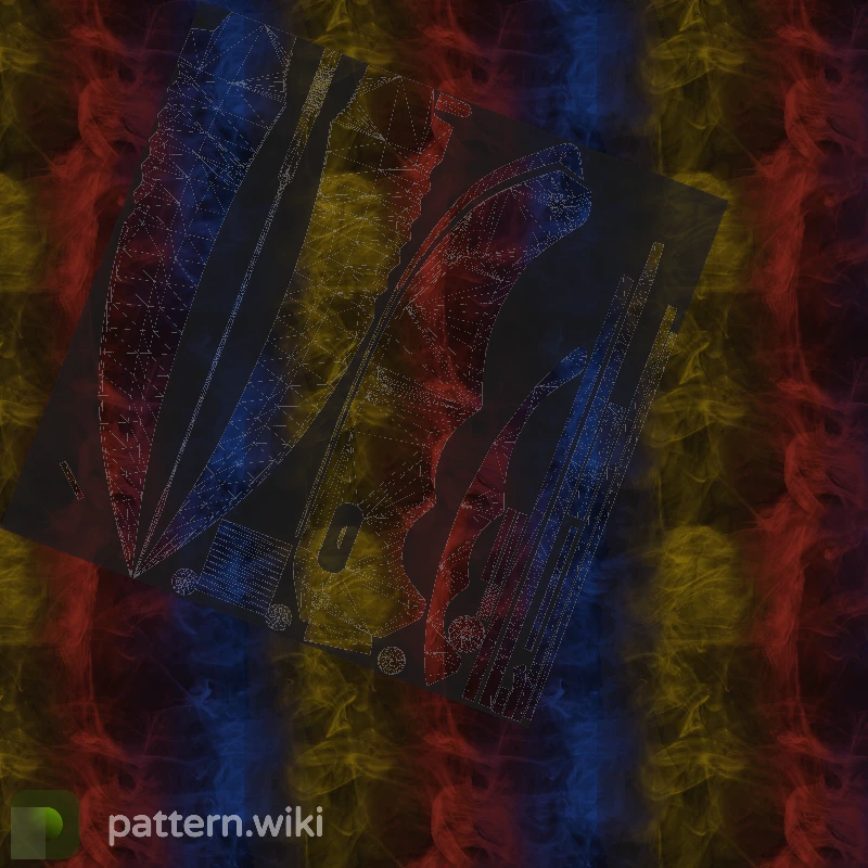 Flip Knife Marble Fade seed 457 pattern template