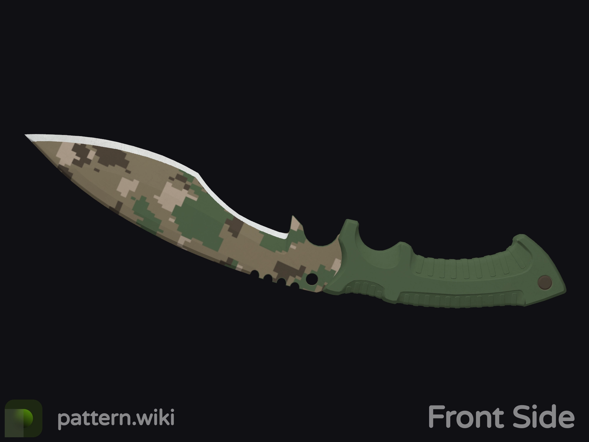 Kukri Knife Forest DDPAT seed 422