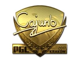 Sticker cajunb (Gold) | Krakow 2017 preview