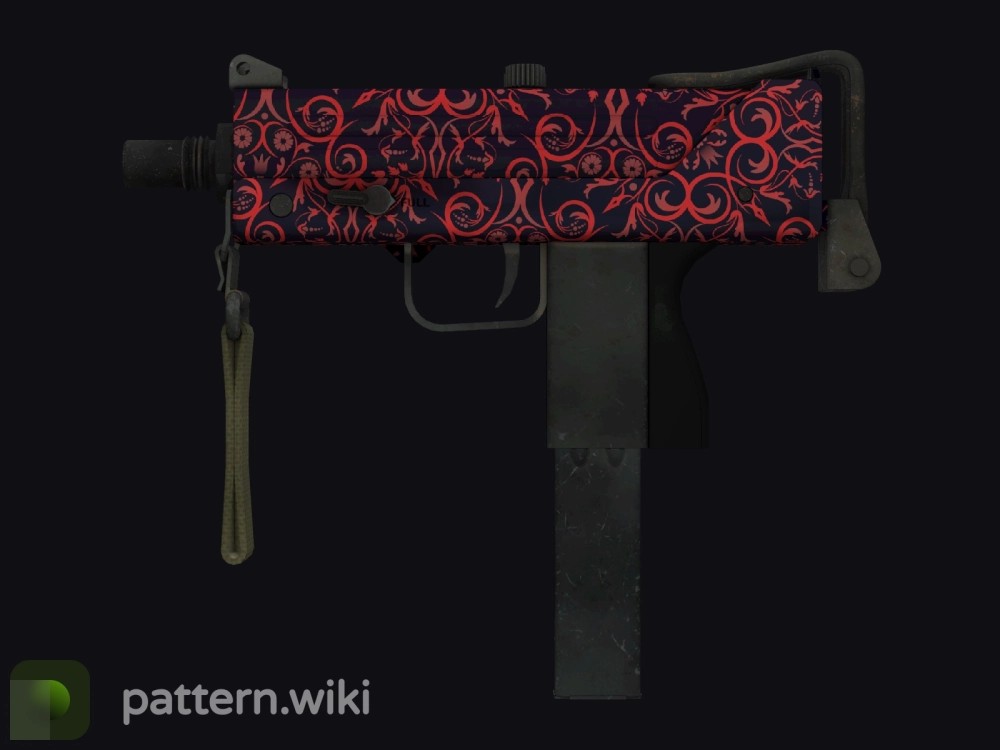 MAC-10 Red Filigree seed 146