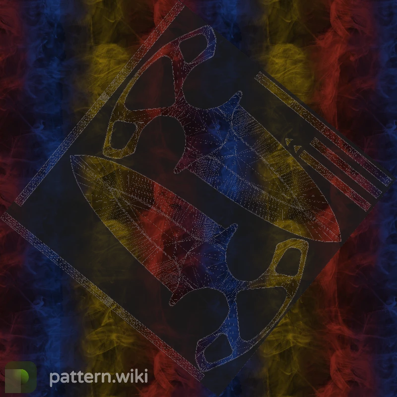 Shadow Daggers Marble Fade seed 664 pattern template