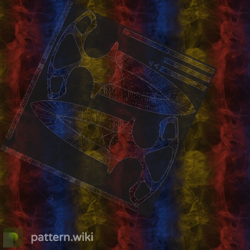 Shadow Daggers Marble Fade seed 812 pattern template