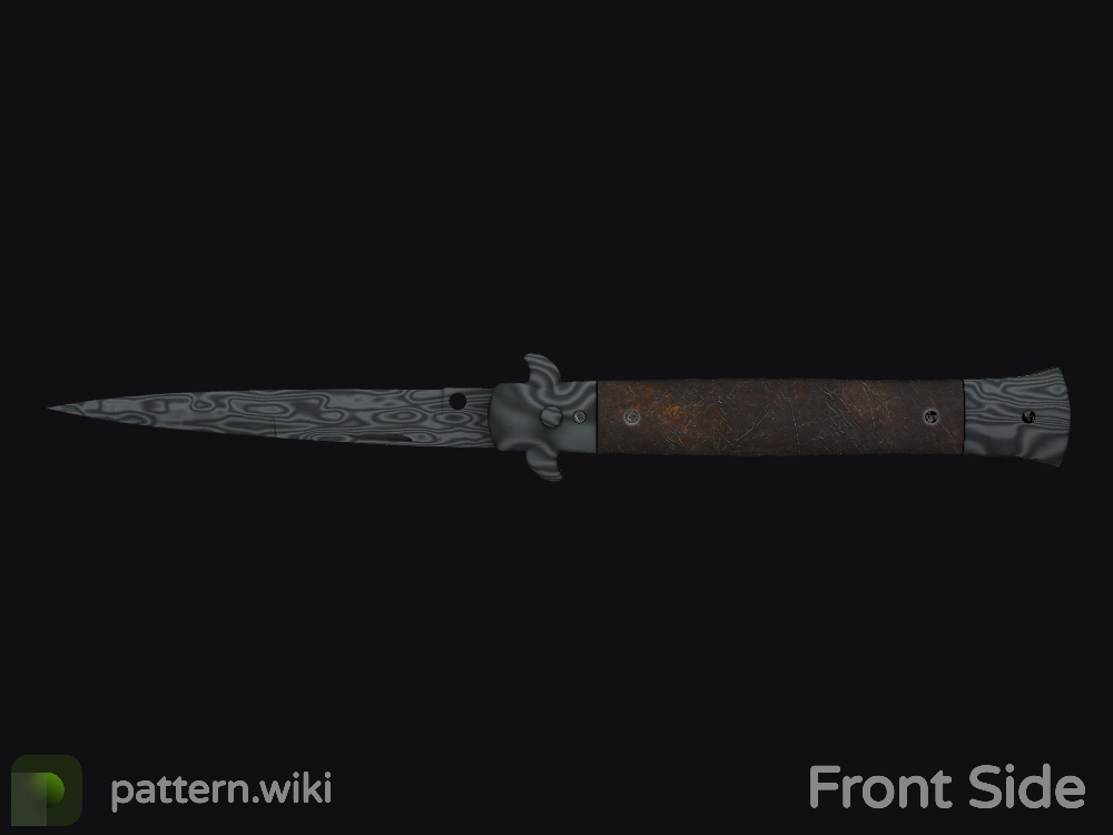 Stiletto Knife Damascus Steel seed 94