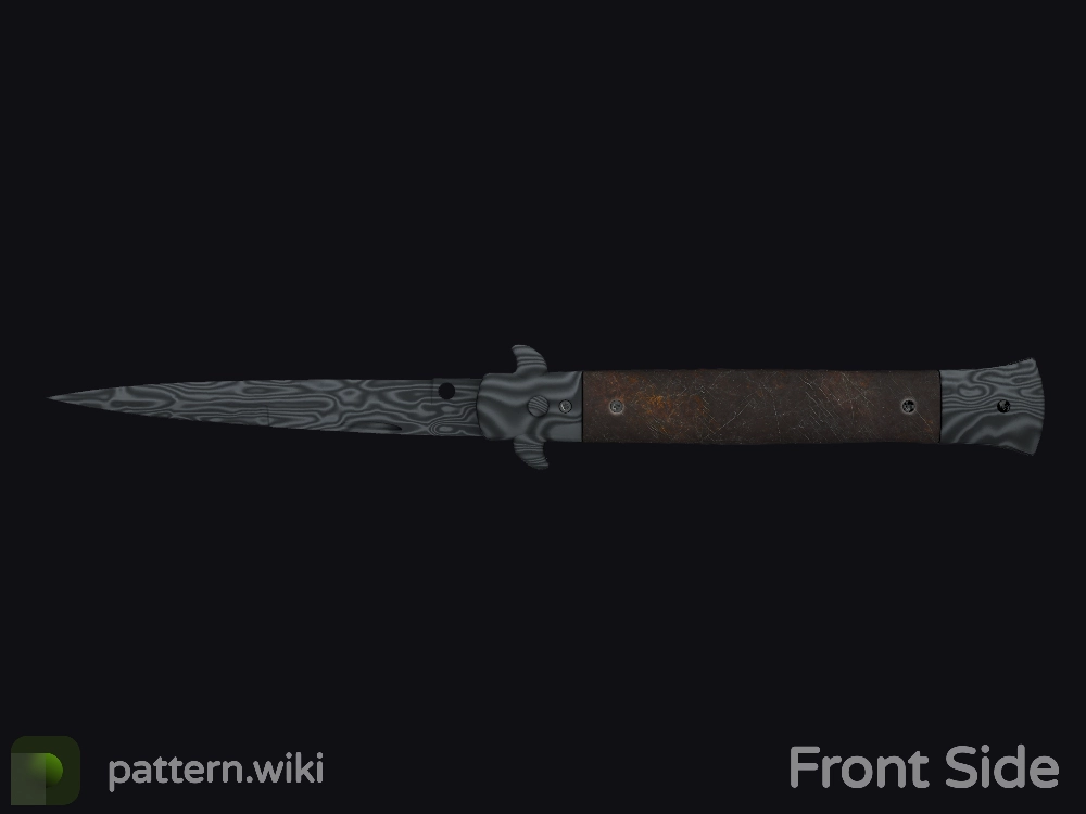 Stiletto Knife Damascus Steel seed 716