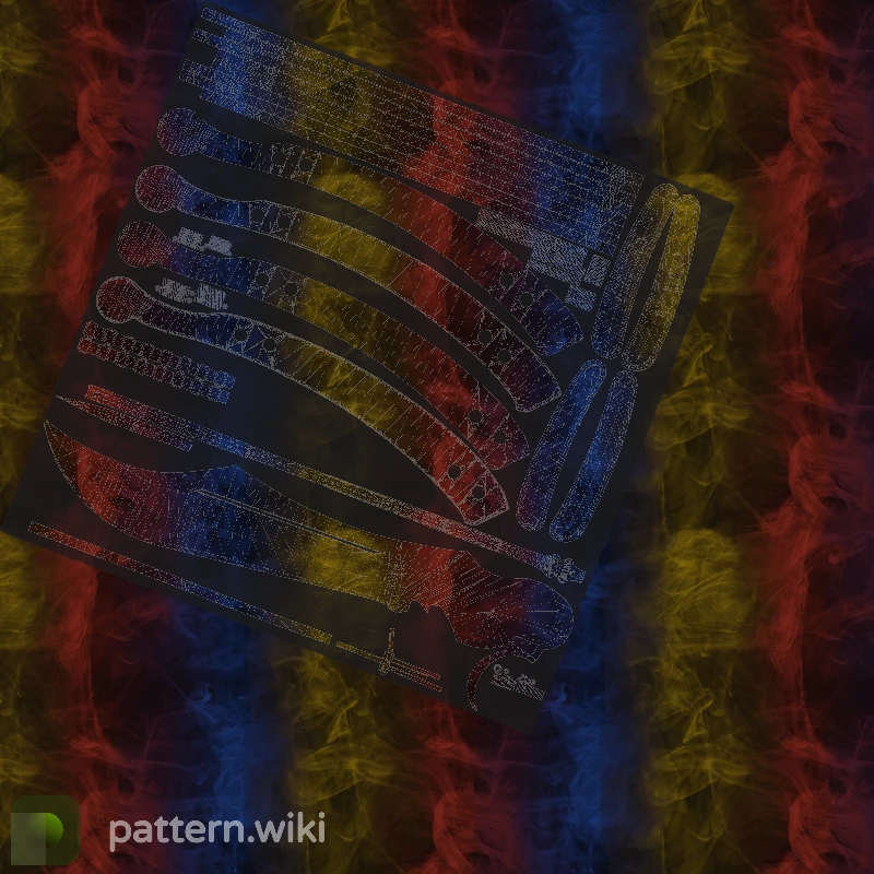 Butterfly Knife Marble Fade seed 452 pattern template