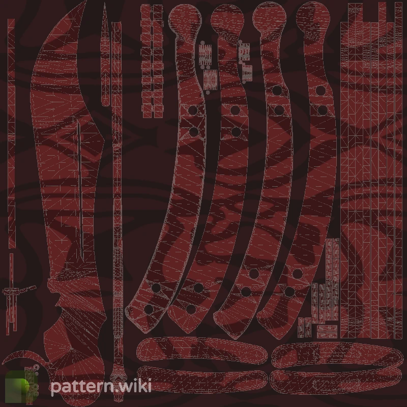 Butterfly Knife Slaughter seed 531 pattern template