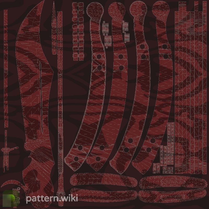 Butterfly Knife Slaughter seed 708 pattern template