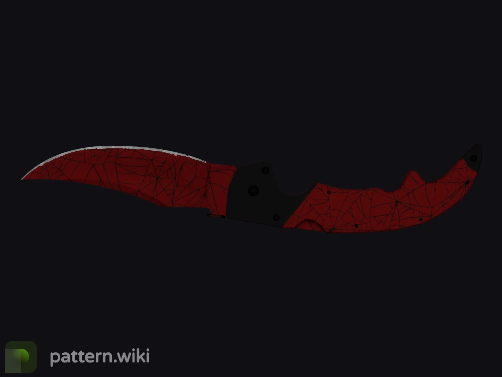 Falchion Knife Crimson Web seed 96