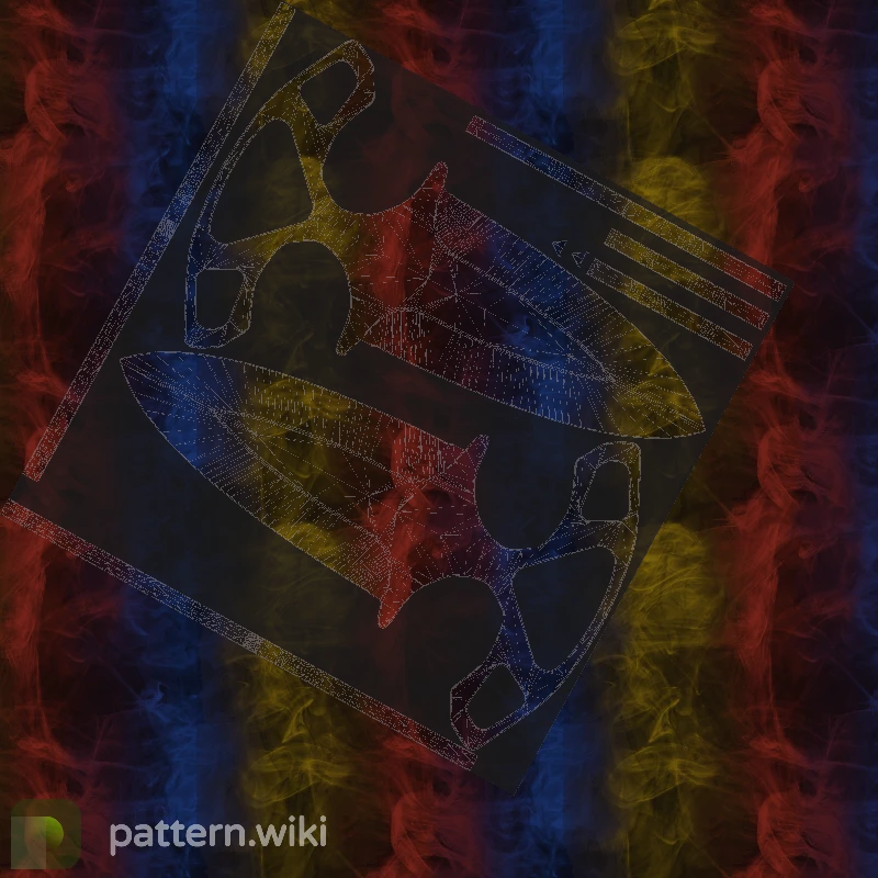 Shadow Daggers Marble Fade seed 132 pattern template