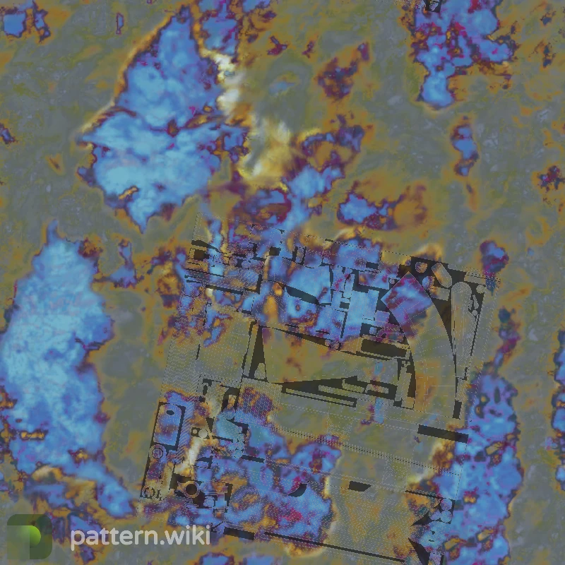 AK-47 Case Hardened seed 197 pattern template