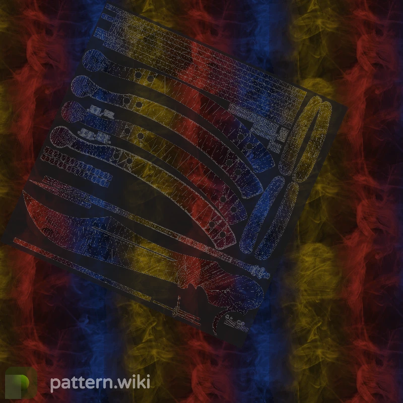 Butterfly Knife Marble Fade seed 364 pattern template