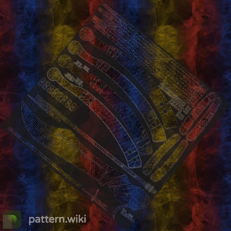 Butterfly Knife Marble Fade seed 256 pattern template